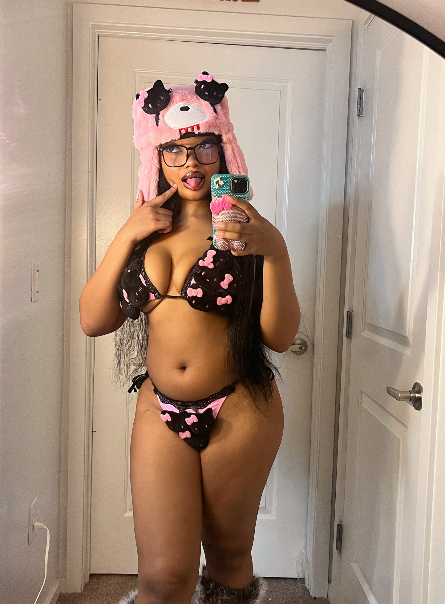 HELLO KITTY BIKINI (black)