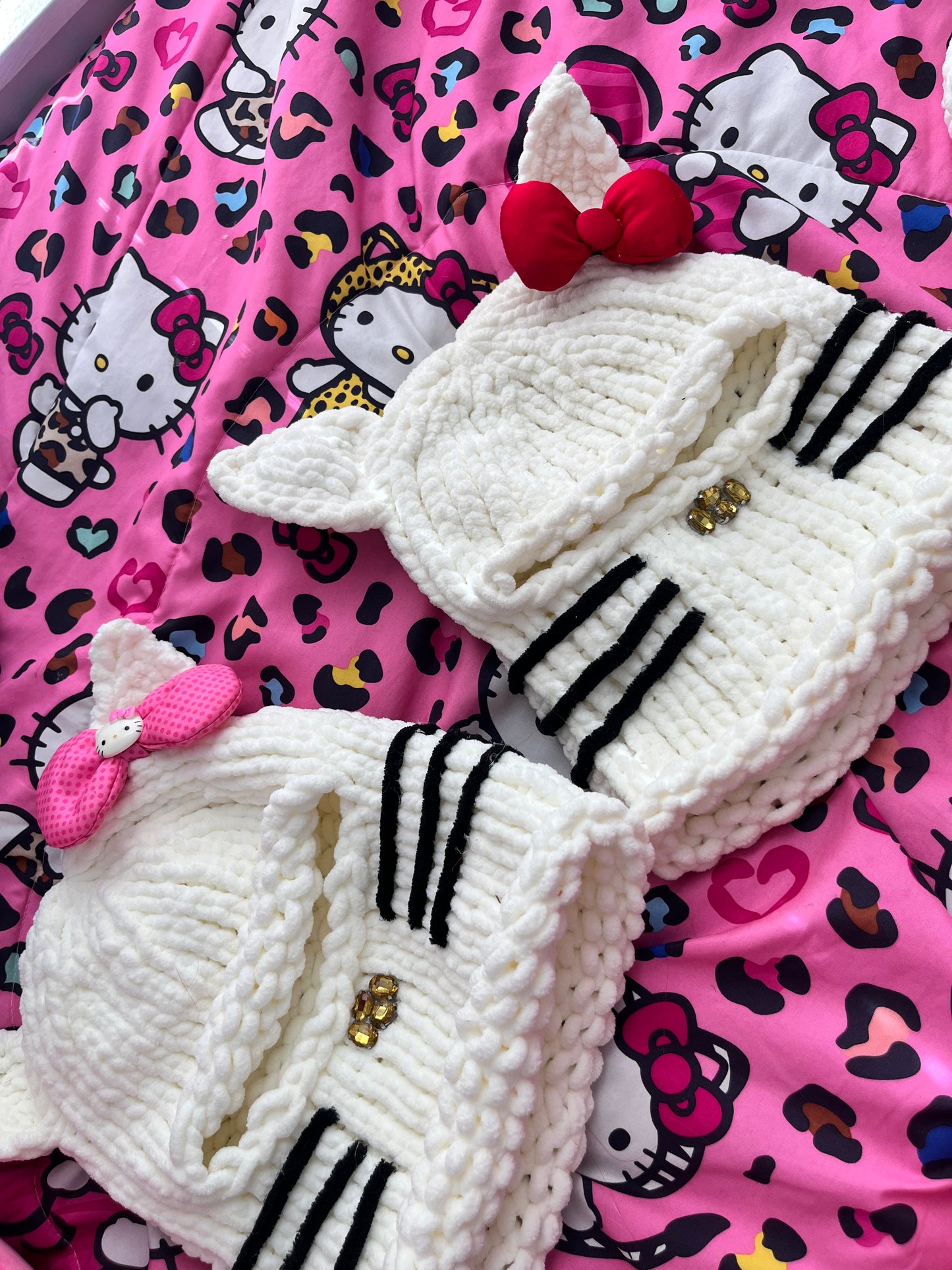HELLO KITTY SKI MASK (made to order)