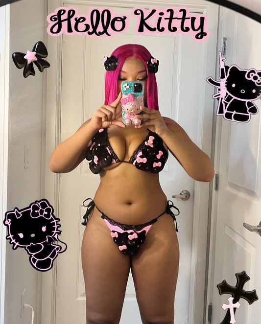 HELLO KITTY BIKINI (black)